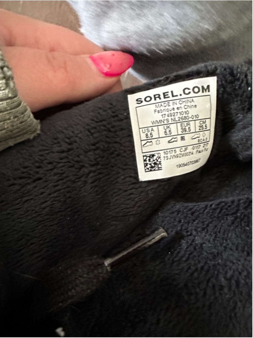 Sorel Emelie Boots fleece lined boots winter boots Tie up warm sz 8.5 - Picture 5 of 12